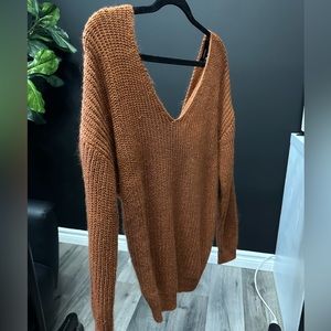 Forever21 open back sweater